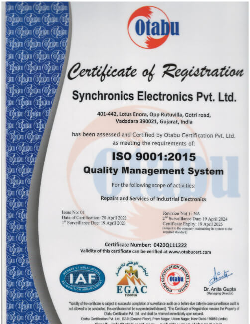 About ISO Certificate 1 1